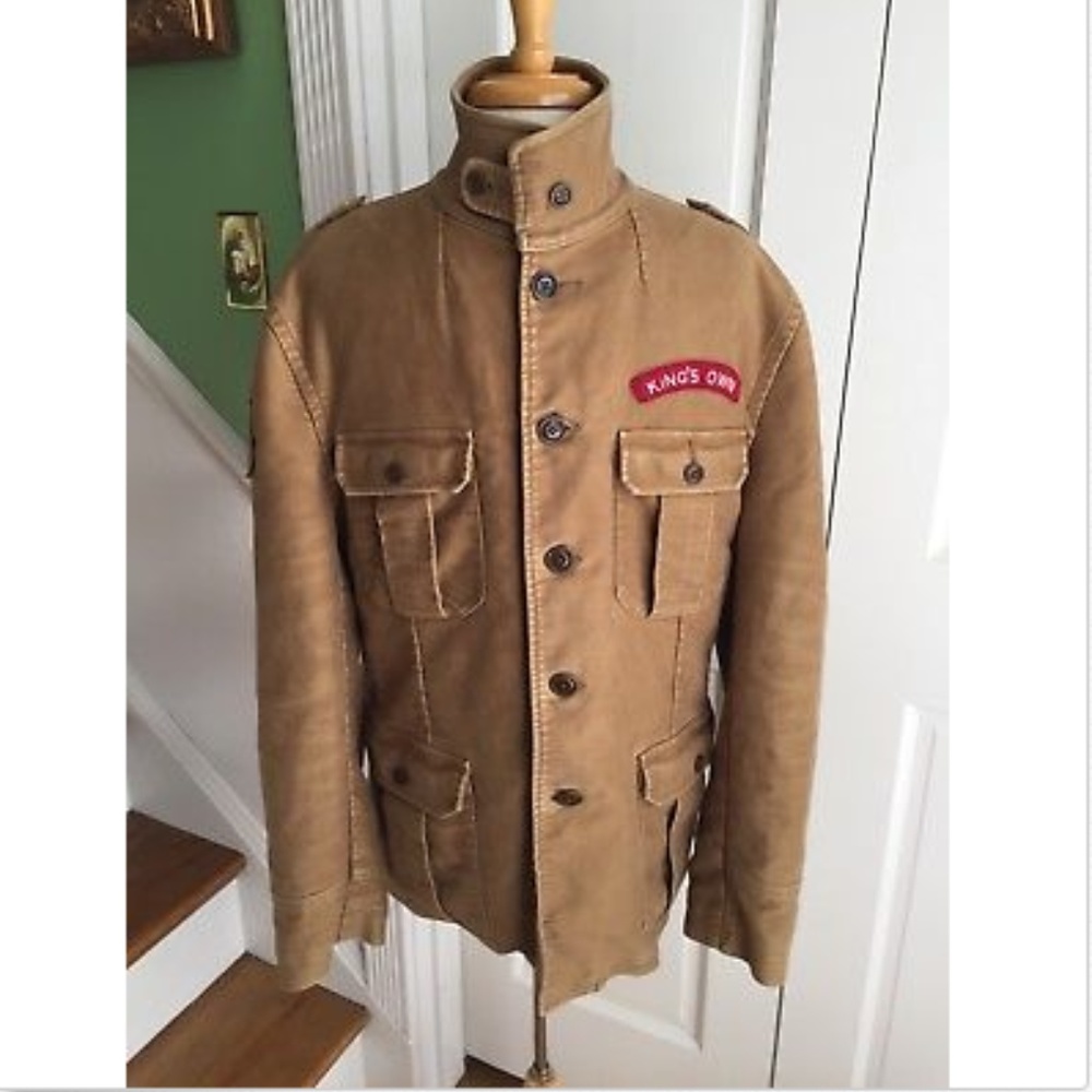 Ralph Lauren Rugby Military Style Button Up Coat